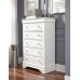 Metallic White Finish With LED Touch Lights Bedroom Set