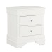 Metallic White Finish With LED Touch Lights Bedroom Set