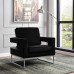 White/Black/Grey Accent Chair
