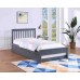 White / Grey Mission Style  Single Bed 