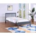 White / Grey Mission Style  Single Bed 