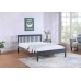 White / Grey Mission Style  Single Bed 
