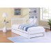 White / Grey Mission Style  Single Bed 