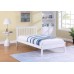 White / Grey Mission Style  Single Bed 