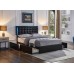 Soft Black LED Lights Bed