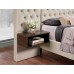 Beige Velvet Diamond Pattern Button Tufting Bed
