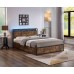 LED Lights Wood Bed