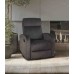 Soft Charcoal Fabric Recliner Chair 