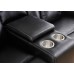 3pc Power Recliner Soft Black Leather Match Sofa Set 