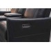3pc Power Recliner Soft Black Leather Match Sofa Set 