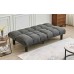 Soft Grey Fabric Split Back and Seat Sofa Bed