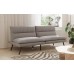 Soft Grey Fabric Split Back and Seat Sofa Bed
