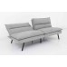 Soft Grey Fabric Split Back and Seat Sofa Bed