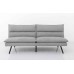 Soft Grey Fabric Split Back and Seat Sofa Bed