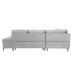 Soft Grey Fabric Sofa Bed Sectional