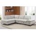 Soft Beige  Boucle Fabric Sofa Bed Sectional