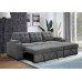 RHF Soft Grey Fabric  Sofa Bed Sectional