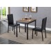 3PC Wood Table Top Dinette Set