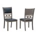 7Pc Grey Wood Dining Table Set