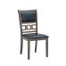 7Pc Grey Wood Dining Table Set
