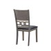 7Pc Grey Wood Dining Table Set