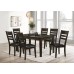 7Pc Espresso Dining Table Set