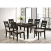 7Pc Espresso Dining Table Set 