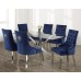 7Pc 10mm Tempered Clear Glass Dining Table Set