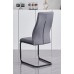 7PC Grey Marble Veneer Top Extension Dining Table Set