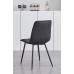 5PC White Marble Veneer Top Dining Table Set