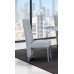 7Pc Grey Marble Top Dining Table Set 