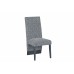 7Pc Grey Marble Top Dining Table Set 