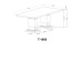 7Pc Grey Marble Top Dining Table Set 