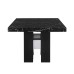 7Pc Black Marble Top Dining Table 
