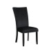 7Pc Black Marble Top Dining Table 