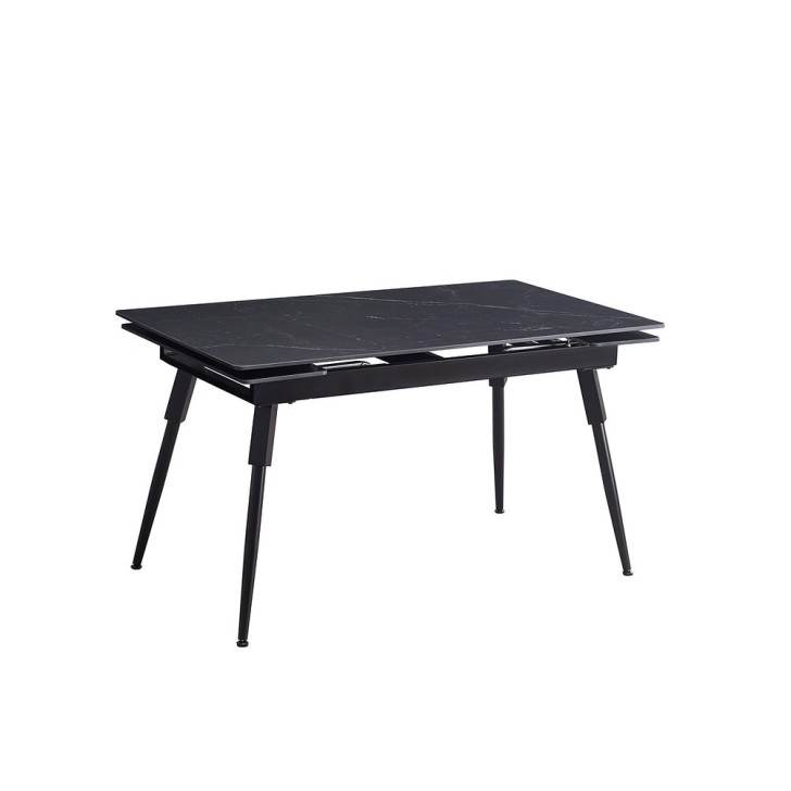 Sintered Stone Black Marble Top Dining Table 