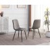  Stone Black Marble Top Dining Table Set